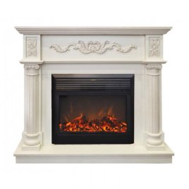 Каминокомплект RealFlame Silvia 26 WT с очагом MoonBlaze LUX Black
