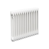 Стальной трубчатый радиатор Теплофорт ТР3057 14 секций боковое подключение 3/4 белый глянец