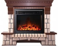 Каминокомплект Interflame Экстер средний дуб с очагом Jupiter GLS LED Black