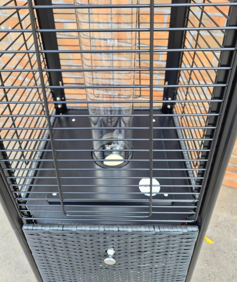 Уличный газовый обогреватель WWT 13I Rotang Black Mini 1.8m