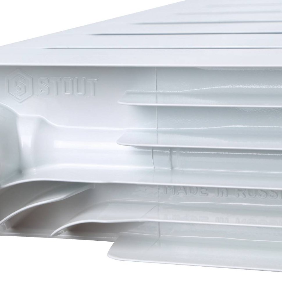 Радиатор биметаллический STOUT Space 500 x10 нижнее правое подключение