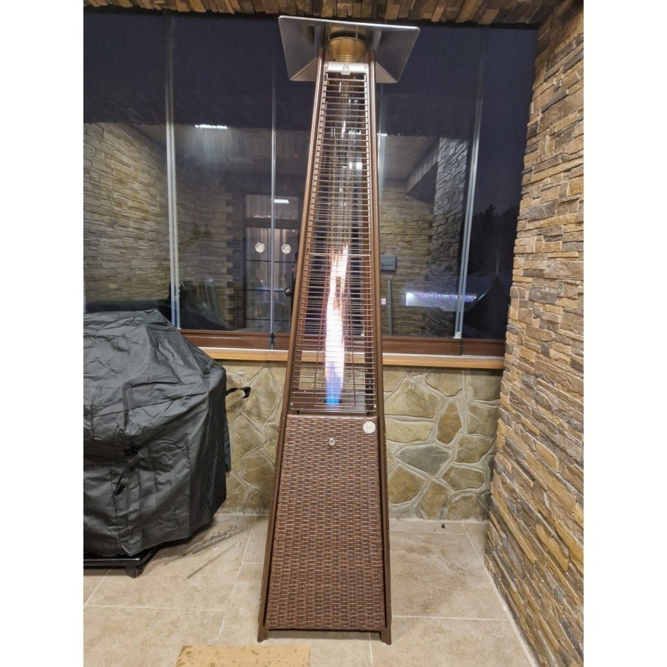 Уличный газовый обогреватель WWT 13I Rotang Brown Mini 1.8m