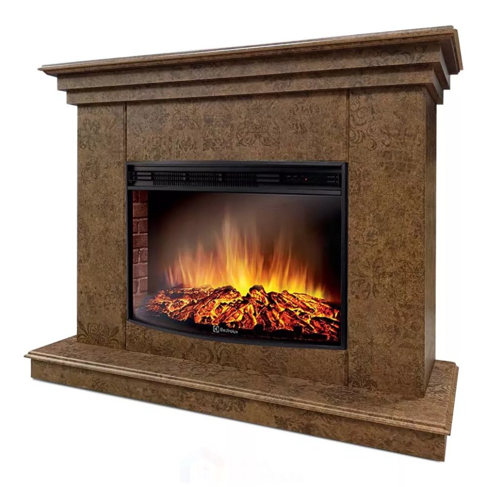 Каминокомплект Хорошие Камины Марс с очагом Electrolux Sphere Plus EFP/P-2720RLS мокко