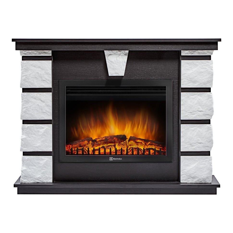 Каминокомплект Electrolux EFP/P-2520LS N портал Excalibur 25 камень белый