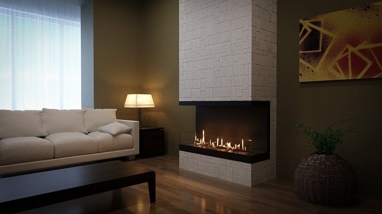 Встроенный биокамин Lux Fire Фронтальный 640 S ВБКФ-640S