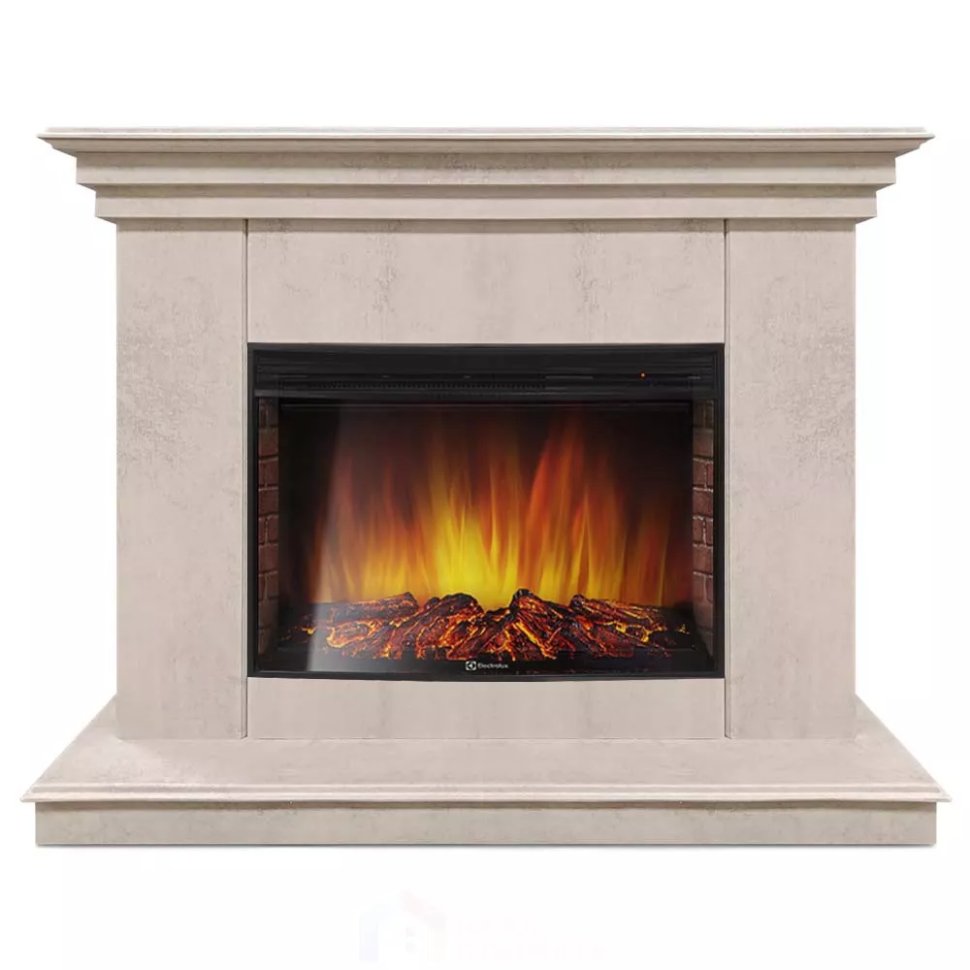 Каминокомплект Хорошие Камины Марс с очагом Electrolux Sphere Plus EFP/P-2720RLS цемент