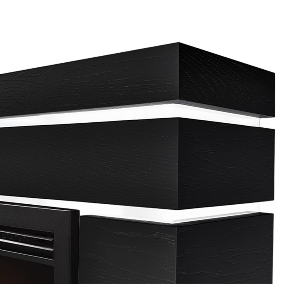 Каминокомплект Firelight Moderno 25 с очагом BFP/P-2520 шпон чёрный дуб