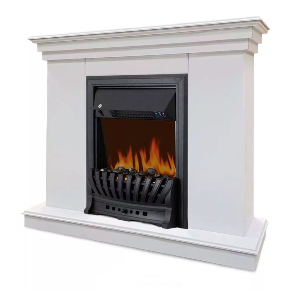 Каминокомплект Хорошие Камины Марс с очагом Royal Flame Aspen Black белый