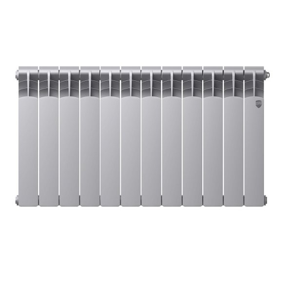 Биметаллический радиатор отопления Royal Thermo Revolution Bimetall 500 2.0 12 секций Silver Satin