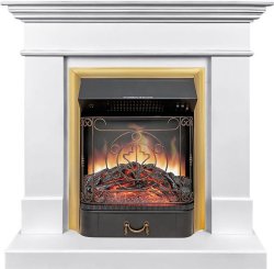 Каминокомплект Royal Flame California STD CRM (Разборный) с очагом Majestic FX Brass санд сноу
