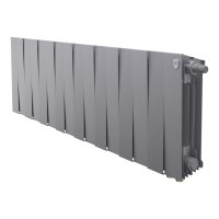 Биметаллический радиатор отопления Royal Thermo PianoForte 300 серебристый VR80 16 секц.