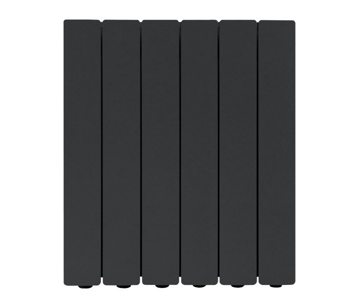 Алюминиевый радиатор отопления Fondital 500/100 Blitz Super B4  Black Coffee 6 секций