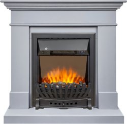 Каминокомплект Royal Flame California STD CRM (Разборный) с очагом Aspen Black санд смоук