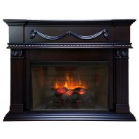 Каминокомплект Interflame Касабланка темный дуб с очагом Foton 21-33 LED FX QZ