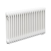Стальной трубчатый радиатор Теплофорт ТР3057 ТВ 20 секций нижнее подключение 1/2 белый глянец