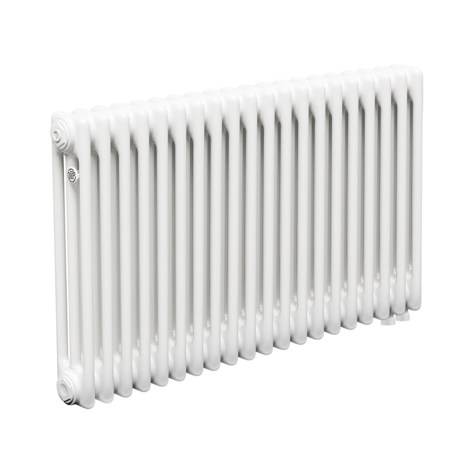 Стальной трубчатый радиатор Теплофорт ТР3057 ТВ 20 секций нижнее подключение 1/2 белый глянец
