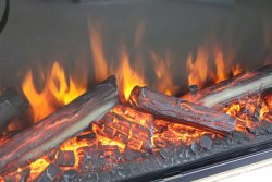 Каминокомплект Royal Flame Ellipse с очагом Vision 60 LOG LED орех ноче