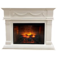 Каминокомплект Interflame Касабланка бежевый с очагом Foton 21-33 LED FX QZ