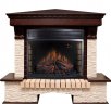 Каминокомплект Royal Flame Pierre Luxe угловой мелкий сланец бежевый c очагом Dioramic 28 LED FX