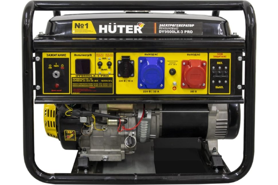 Бензиновый электрогенератор Huter DY9500LX-3 PRO