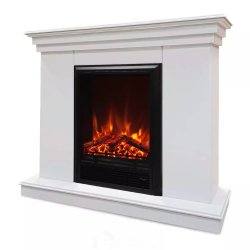 Каминокомплект Хорошие Камины Марс с очагом RealFlame Eugene белый