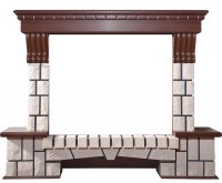 Портал Interflame Экстер средний дуб под очаги Panoramic 33