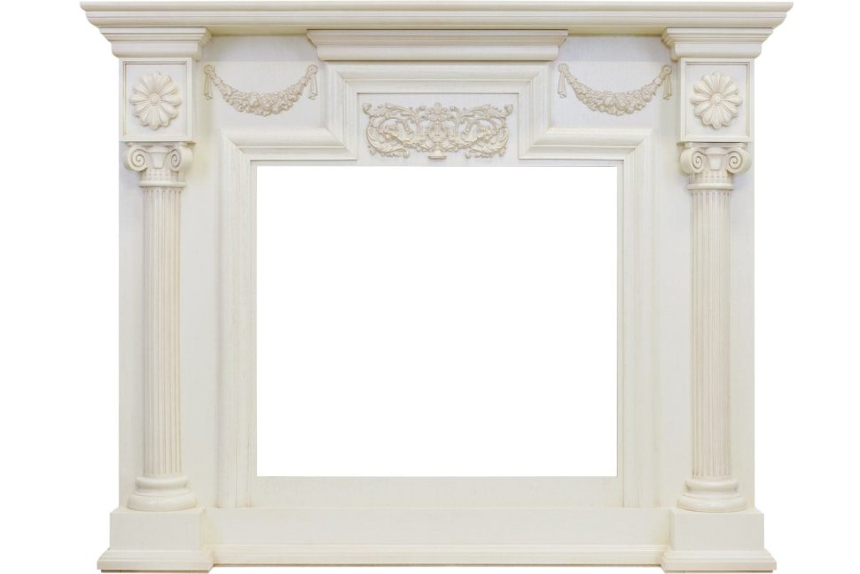 Портал Royal Flame London под очаги Vision 28/30 слоновая кость с патиной