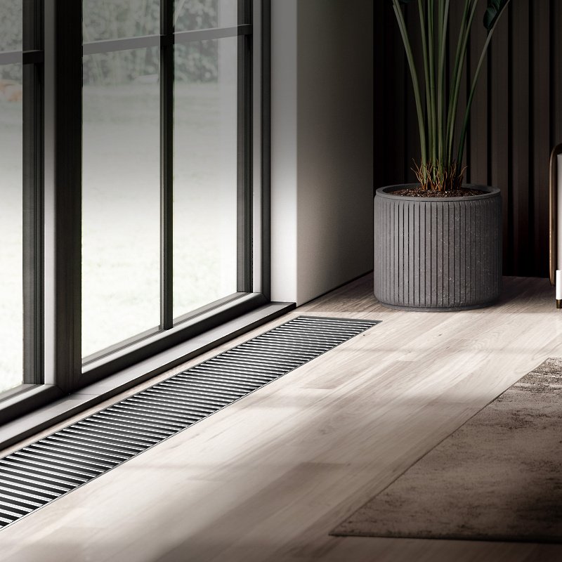 Внутрипольный конвектор Royal Thermo Atrium 90/200/2100-DG-U-NA