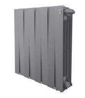 Биметаллический радиатор отопления Royal Thermo PianoForte 500 VDR80 8 секций Silver Satin