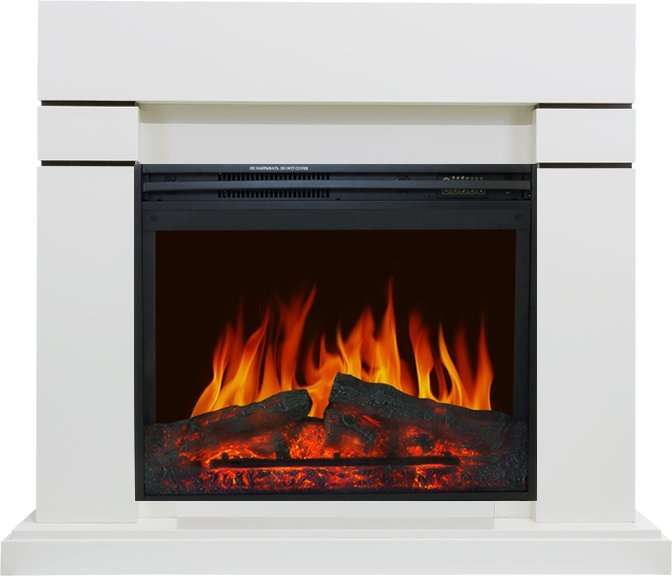 Каминокомплект Royal Flame Lindos белый с очагом Jupiter FX New