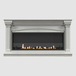Встроенный портальный биокамин SteelHeat Nikol Long стекло стемалит