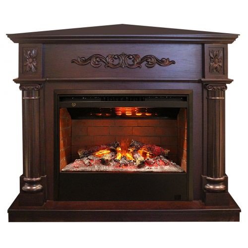 Каминокомплект RealFlame Silvia Corner 26 AO с очагом 3D Helios 26