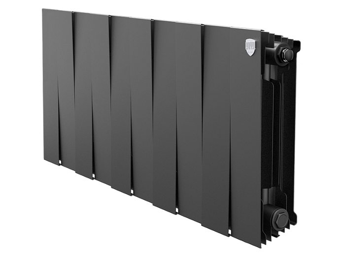 Биметаллический радиатор отопления Royal Thermo PianoForte 300 черный 10 секций