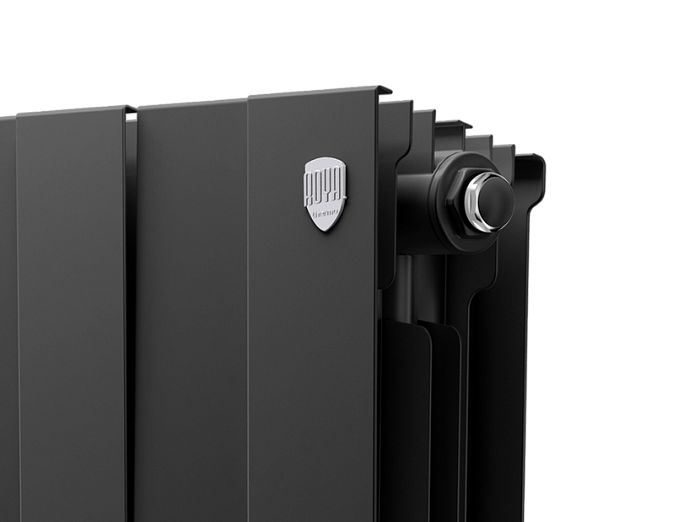 Биметаллический радиатор отопления Royal Thermo PianoForte 300 черный 10 секций