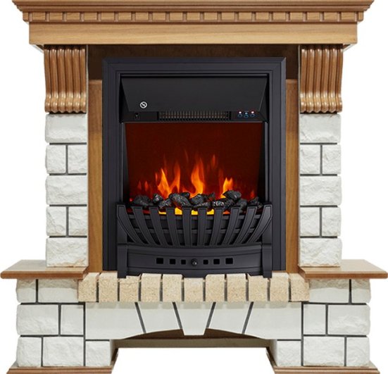 Каминокомплект Royal Flame Pierre Luxe с очагом Aspen Black