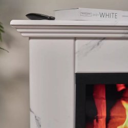 Каминокомплект Хорошие Камины Марс XL с очагом Феникс мрамор белый