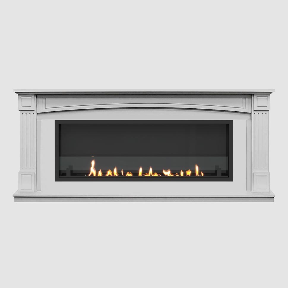 Встроенный портальный биокамин SteelHeat Chester Long стекло стемалит