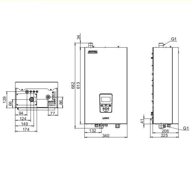 Настенный электрический котел Zota LUX-X 30