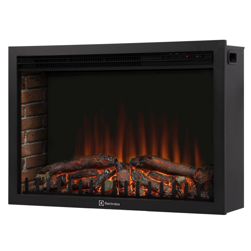 Каминокомплект Firelight Bricks 30 с очагом Electrolux EFP/P-3020LS N камень белый/белая эмаль