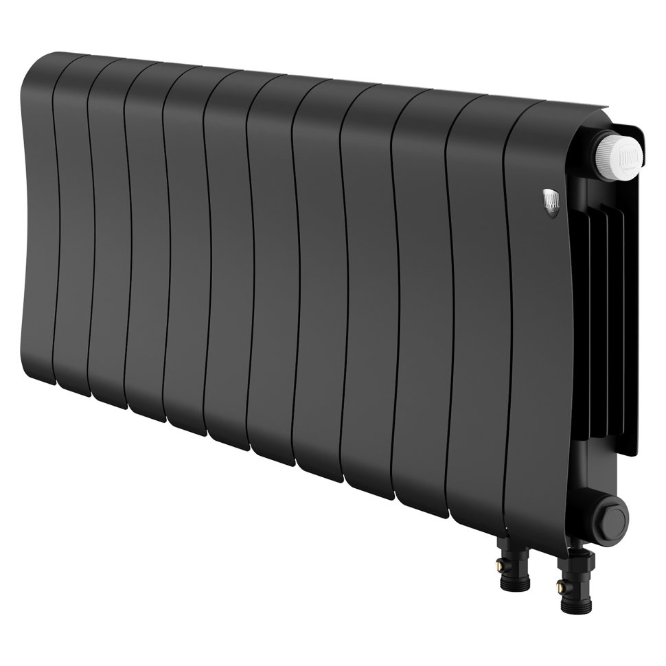 Биметаллический радиатор отопления Royal Thermo Infinity 300 Noir Sable VR80 12 секций
