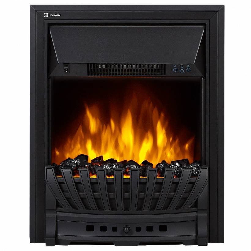 Каминокомплект Firelight Pietra Nuovo Classic с очагом Electrolux EFP/P-1020LS сланец белый/шпон темный дуб