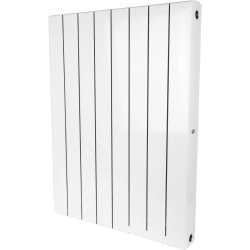 Биметаллический радиатор отопления Rifar Supremo 800 боковое подключение 8 секций белый RAL 9016