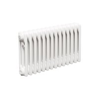 Стальной трубчатый радиатор Теплофорт ТР3037 14 секций боковое подключение 3/4 белый глянец