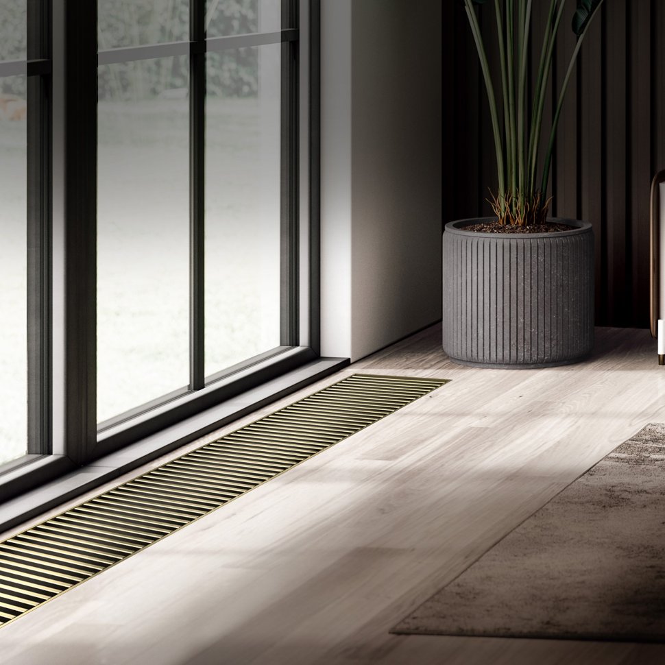 Внутрипольный конвектор Royal Thermo Atrium Turbo 190/400/1200-DG-U-AU