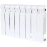 Биметаллический радиатор отопления Rifar Monolit 350 боковое подключение 8 секций белый RAL 9016