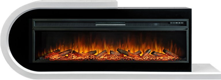 Каминокомплект Royal Flame Basel L с очагом Vision 60 LOG LED белый с черным