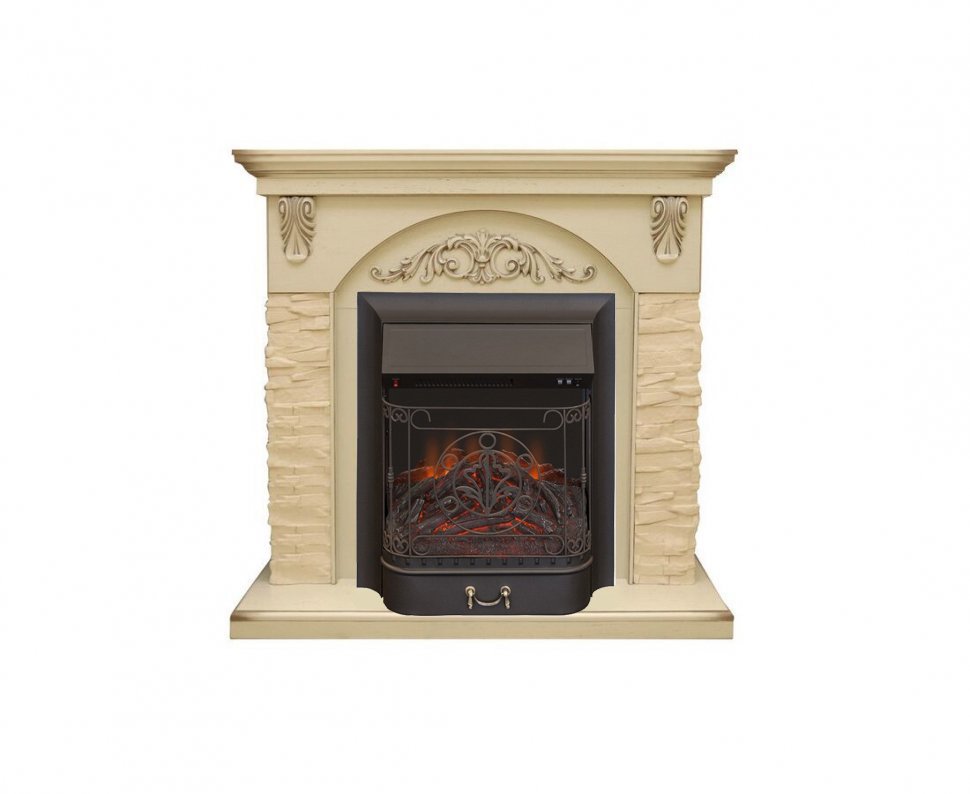 Каминокомплект Interflame Берн сланец с очагом Majestic FX M Black