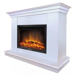 Каминокомплект Хорошие Камины Марс с очагом Electrolux EFP/P-2520LS белое дерево