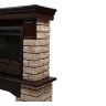 Каминокомплект Firelight Forte Wood 30 с очагом Electrolux EFP/P-3020LS камень коричневый/шпон темный дуб