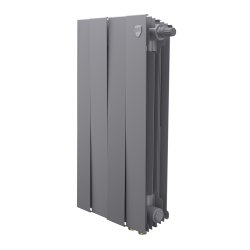 Биметаллический радиатор отопления Royal Thermo PianoForte 500 серебристый VR80 4 секции
